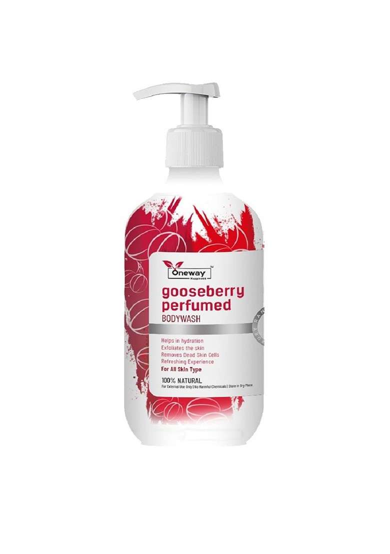Oneway Happiness Gooseberry Body Wash With Vitamin C Aloe Vera For Hydration 300 Ml - Indya