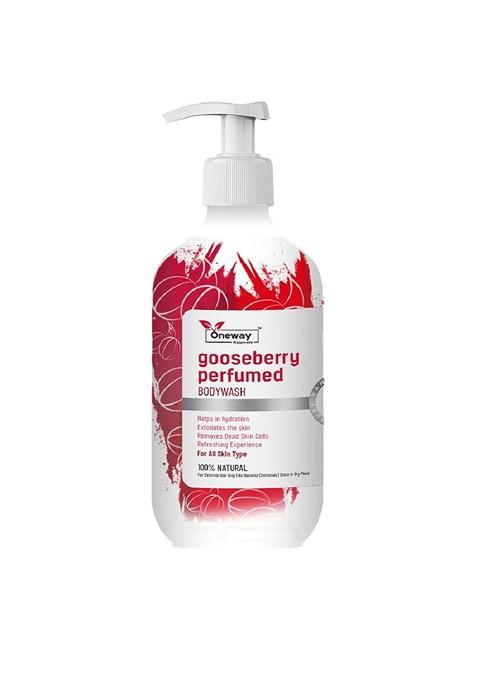 Oneway Happiness Gooseberry Body Wash With Vitamin C Aloe Vera For Hydration 300 Ml