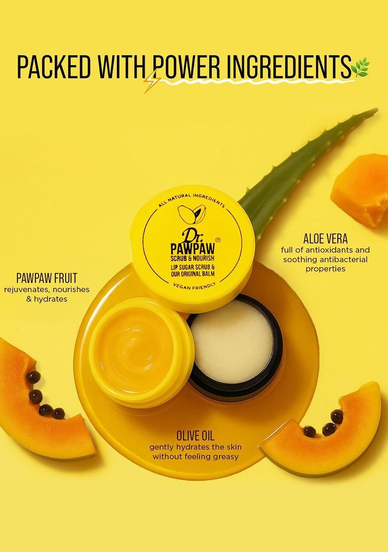 Dr Pawpaw Set Of 2 Lip Sugar Scrub With Nourish Balm 8 G Each