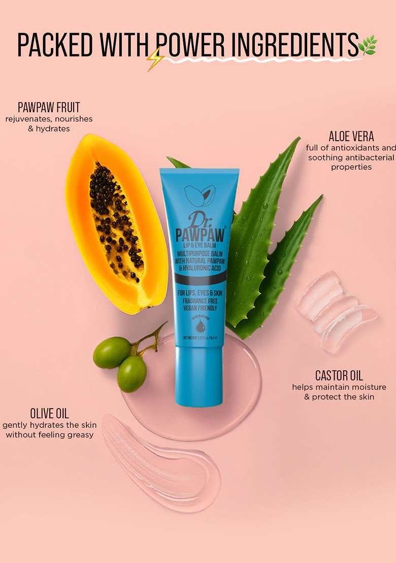 Dr Pawpaw Lip Eye Balm With Olive Castor Oil 8 Ml - Indya