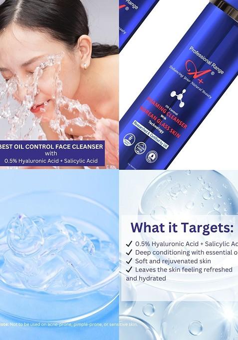 A Professional Range Oil Control Foaming Korean Glass Skin Technology Face Cleanser 100Ml