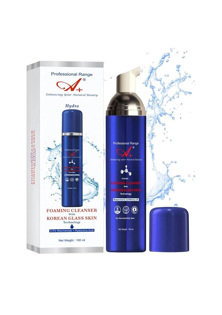 A Professional Range Hydra Foaming Korean Glass Skin Technology Face Cleanser 100 Ml