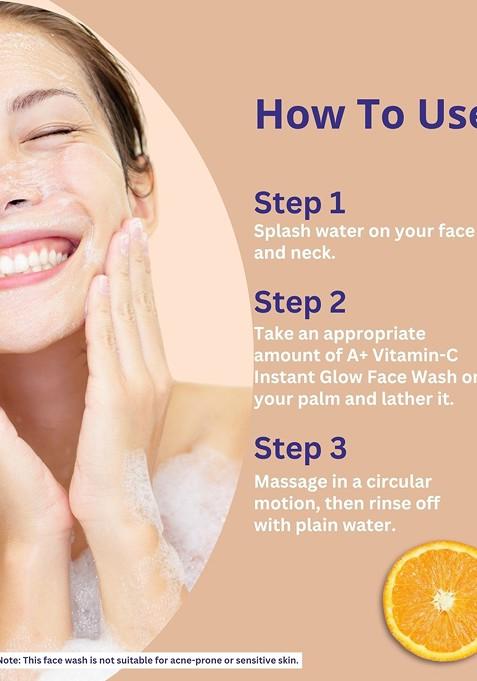 A Professional Range Vitamin C Instant Glow Face Wash 150 Ml