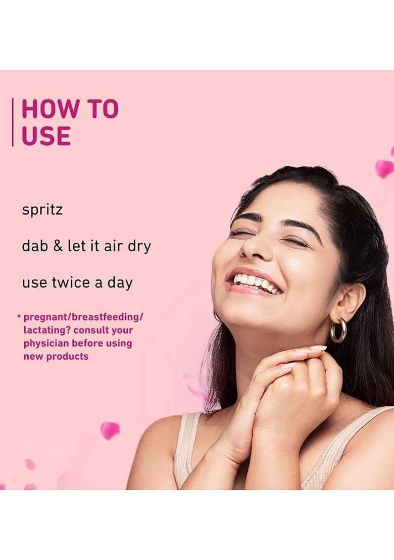 Elecsera Pure Natural Rose Water 50 Ml - Indya