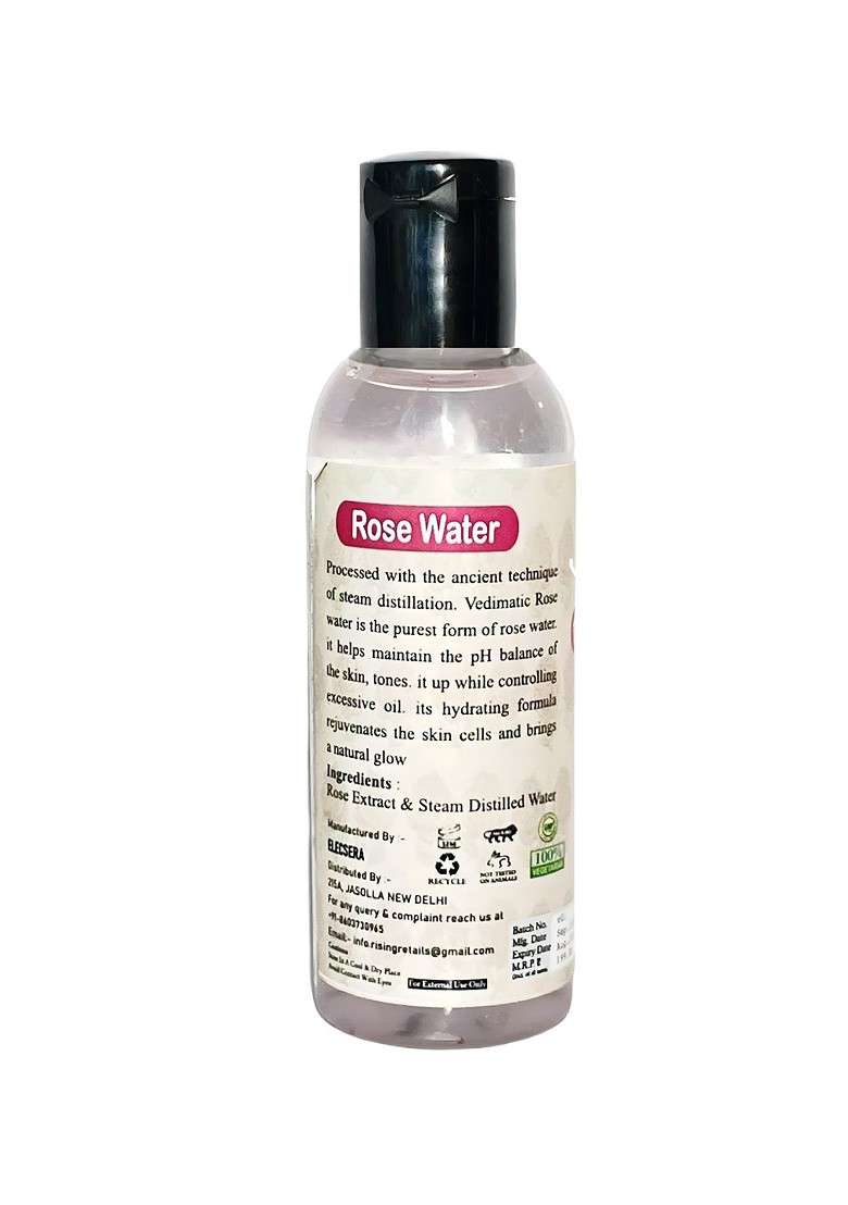 Elecsera Pure Natural Rose Water 50 Ml - Indya