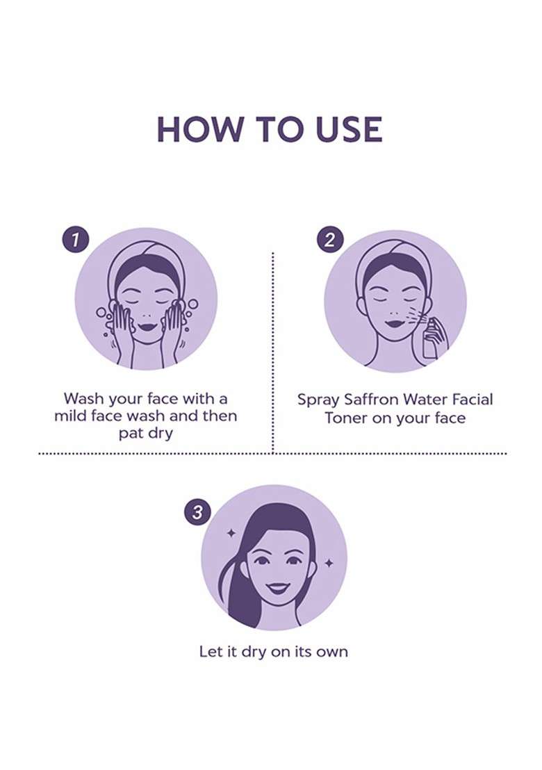 Indus Valley Natural Saffron Water Facial Toner 250 Ml - Indya