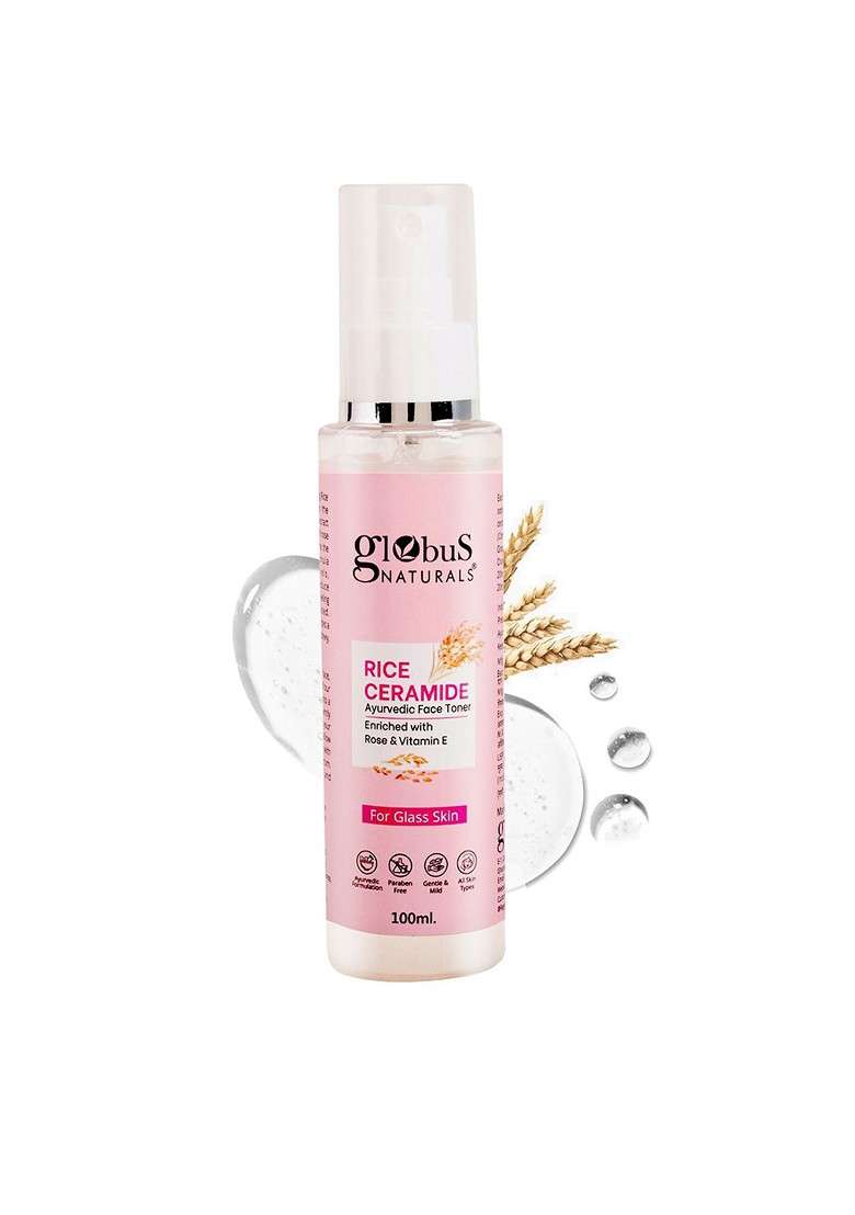 Globus Naturals Vitamin E Rice Ceramide Ayurvedic Face Toner 100 Ml - Indya