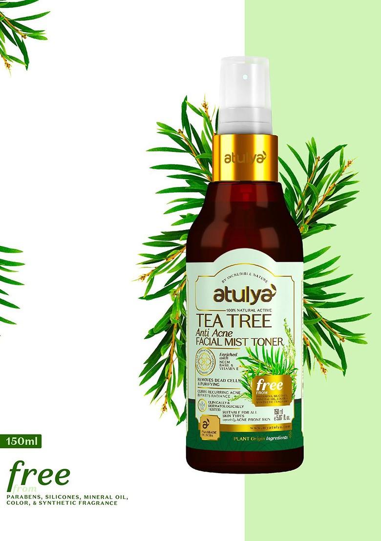 Atulya Natural Tea Tree Facial Mist Toner For Acne Pimples 150Ml