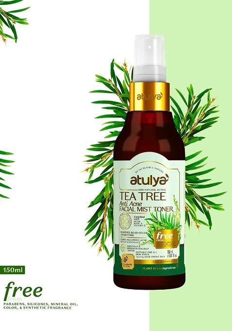 Atulya Natural Tea Tree Facial Mist Toner For Acne Pimples 150Ml