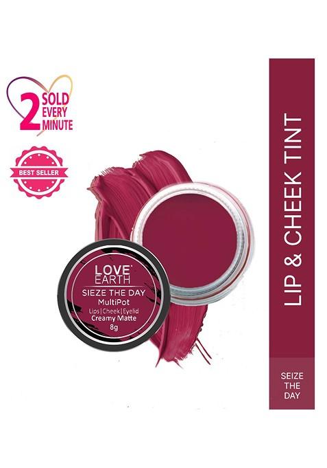 Love Earth Multipot Creamy Matte Lip Cheek Eyelid Tint 8 G Sieze The Day