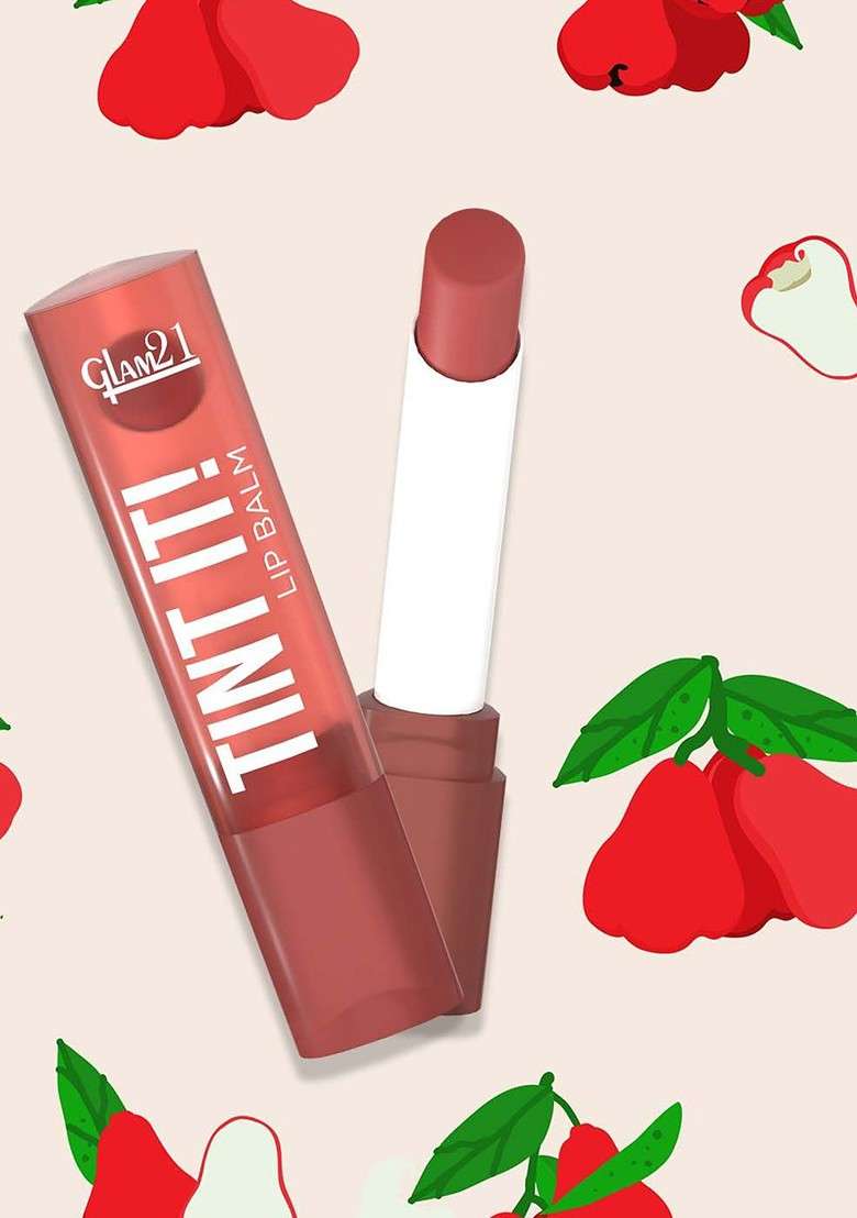Glam21 Set Of 3 Tint It Spf15 Lip Balm Rose Apple Cranberry Dragon Fruit - Indya