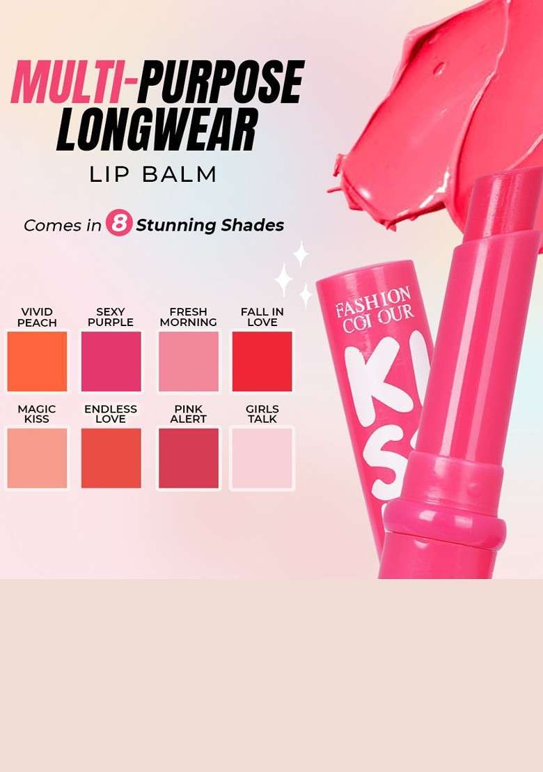 Fashion Colour Set Of 2 Kiss Lip Color Hydrating Balm G Each Endless Love 06 - Indya