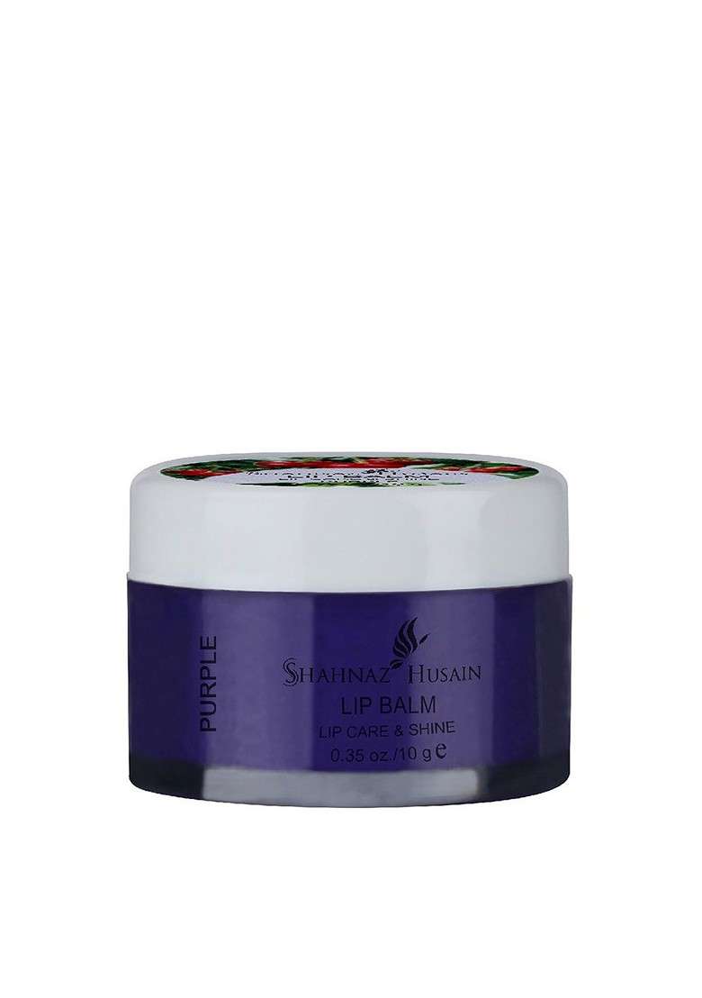 Shahnaz Husain Lip Care Shine Balm 10G Purple - Indya