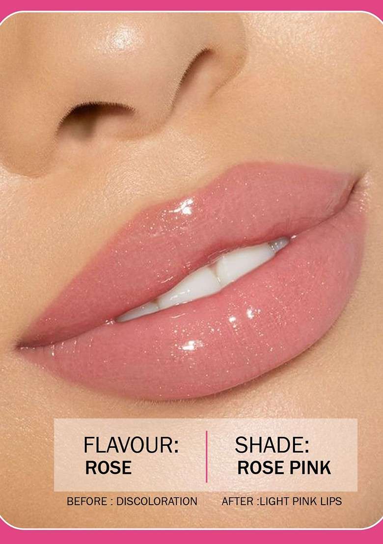 7Daysnatural 7Days Kiss Bliss Lip Balm For Nourishing With Spf 15 Vitamin C 5 G Rose - Indya
