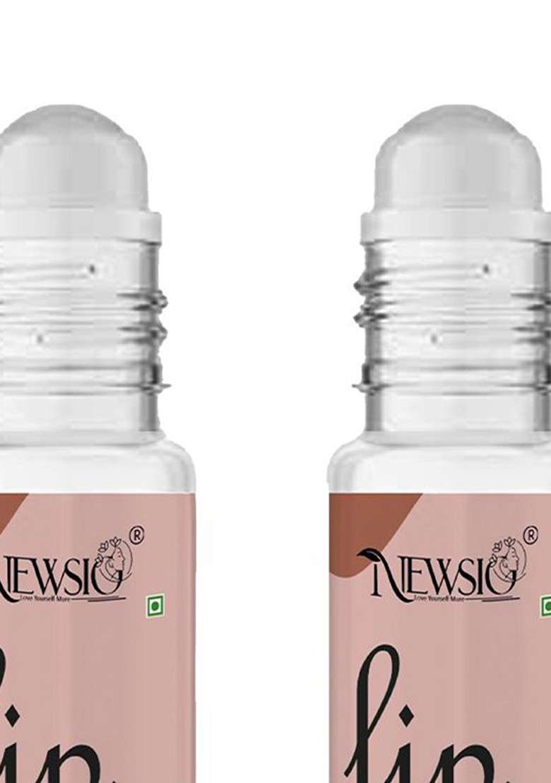Newsio Set Of 2 Roll On Lip Serum For Ultra Nourishment 10 Ml Each Chocolate - Indya