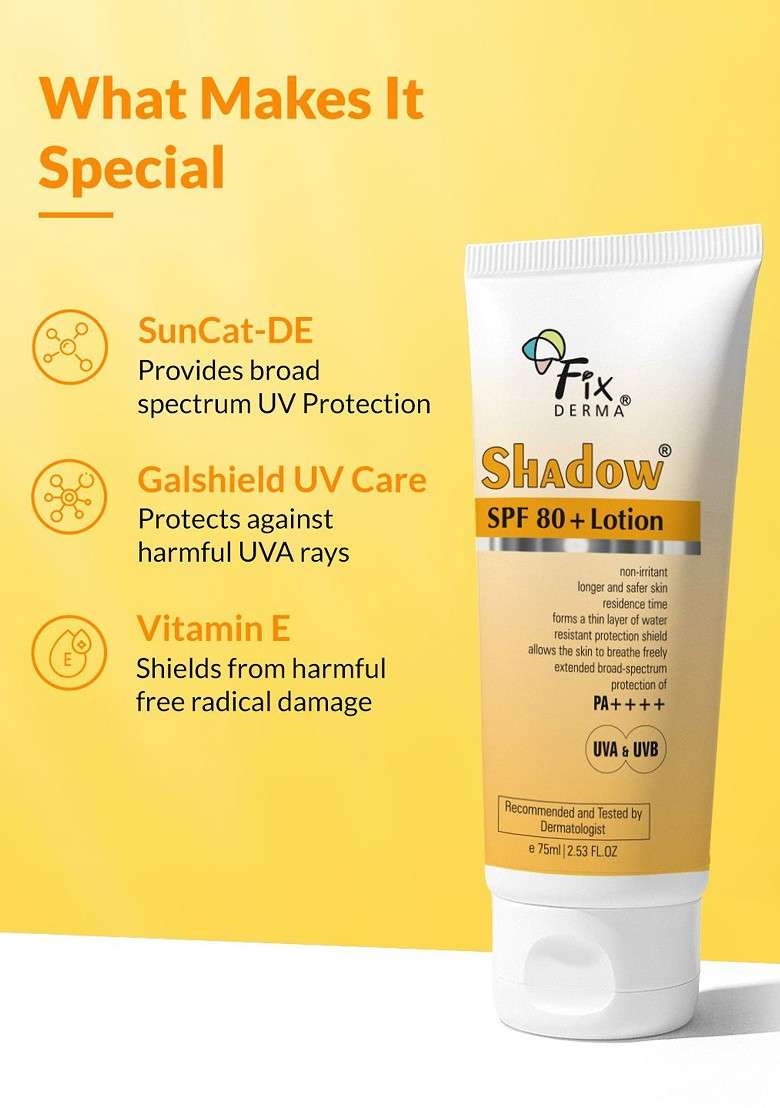 Fixderma Shadow Tan Removal Lotion With Alpha Arbutin Niacinamide 75 Ml - Indya