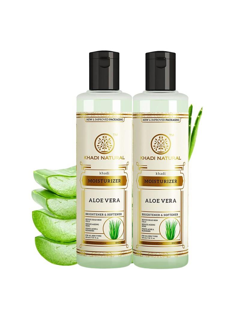 Khadi Natural Set Of 2 Aloe Vera Moisturizer 210 Ml Each