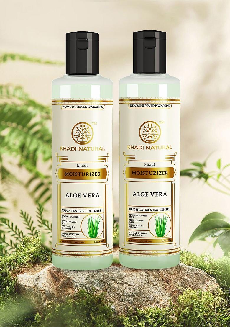 Khadi Natural Set Of 2 Aloe Vera Moisturizer 210 Ml Each