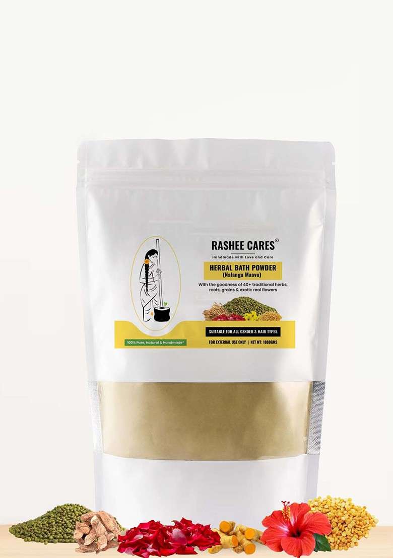 Rashee Cares Herbal Bath Powder With Saffron For Deep Cleansing 1Kg - Indya