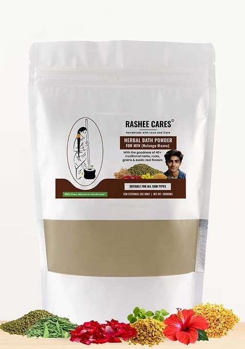 Rashee Cares Herbal Bath Powder With Turmeric For Deep Cleansing 1Kg