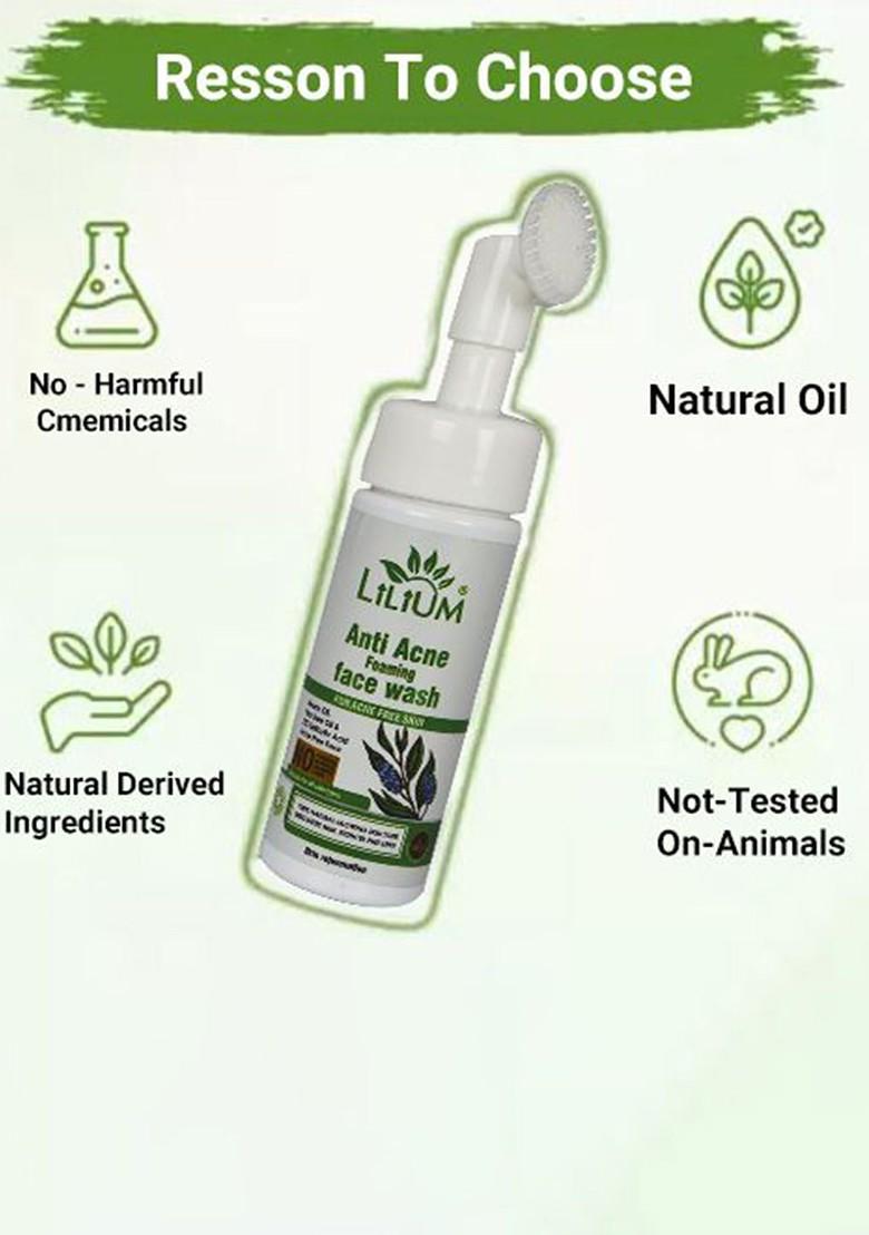 Lilium Anti Acne Foaming Face Wash With Neem Oil 150 Ml