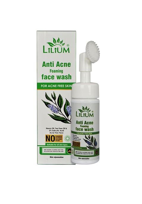 Lilium Anti Acne Foaming Face Wash With Neem Oil 150 Ml