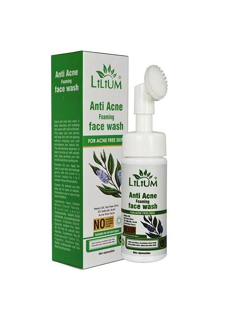 Lilium Anti Acne Foaming Face Wash With Neem Oil 150 Ml
