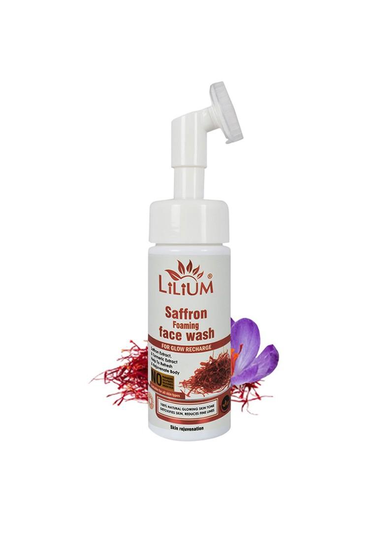 Lilium Saffron Foaming Face Wash For Radiant Clear Skin 150 Ml