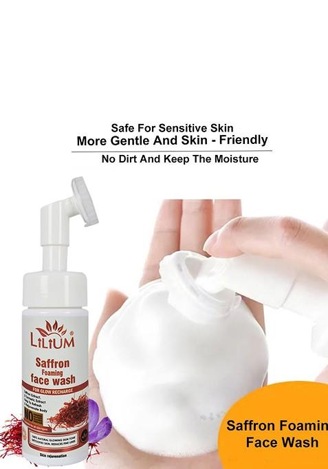 Lilium Saffron Foaming Face Wash For Radiant Clear Skin 150 Ml