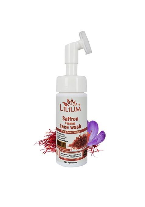 Lilium Saffron Foaming Face Wash For Radiant Clear Skin 150 Ml