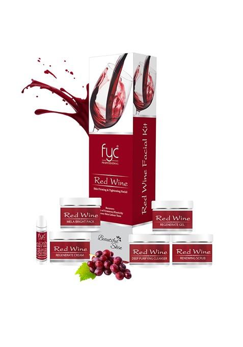 Fyc Professional 5 Step Red Wine Facial Kit 55 G Each