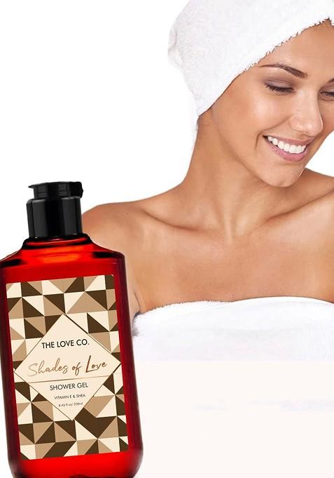 The Love Co Shades Of Shower Gel With Vitamin E Shea Butter 250 Ml