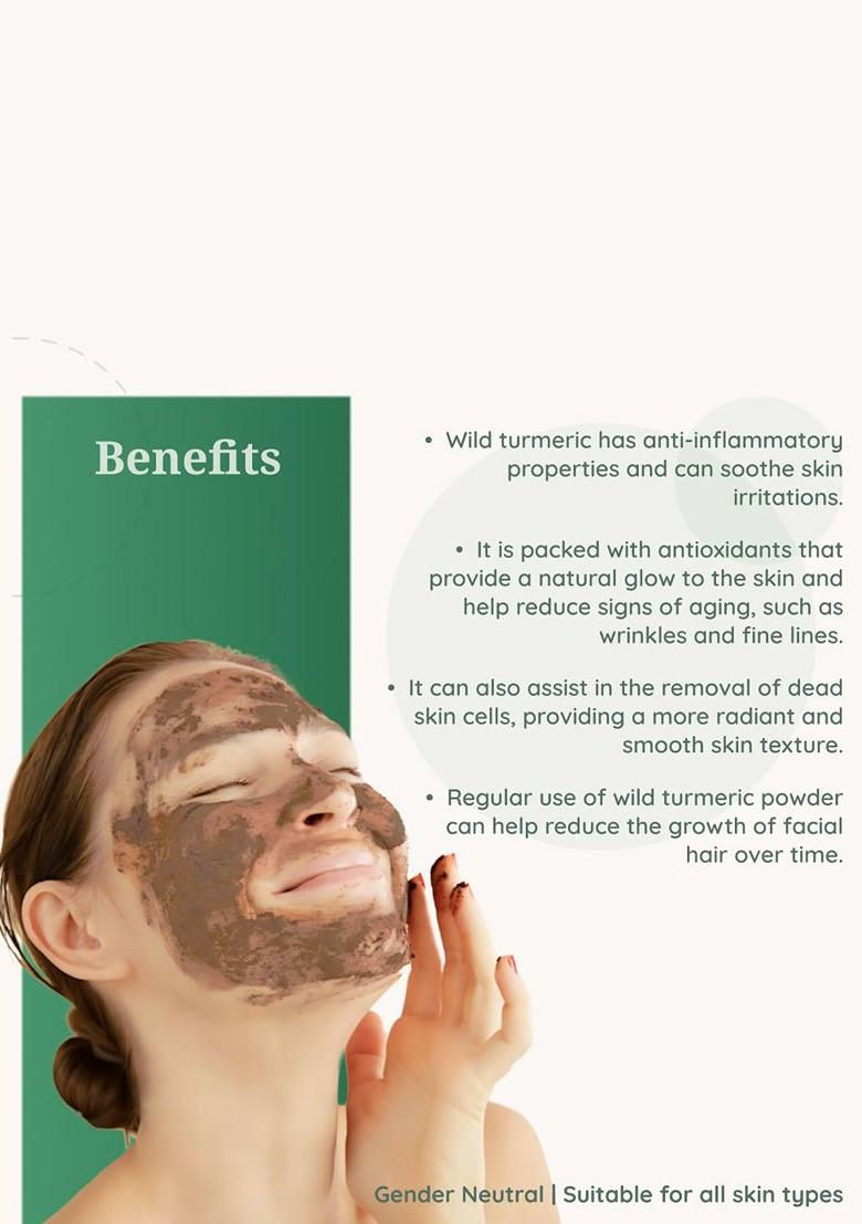 Herbal Mitra Natural Pure Kasturi Haldi Powder Face Pack 100 G