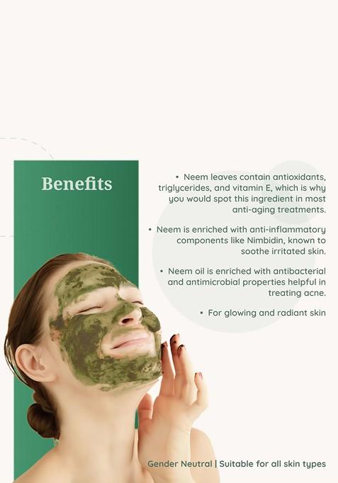 Herbal Mitra Pure Neem Powder For Skin Hair 100 G