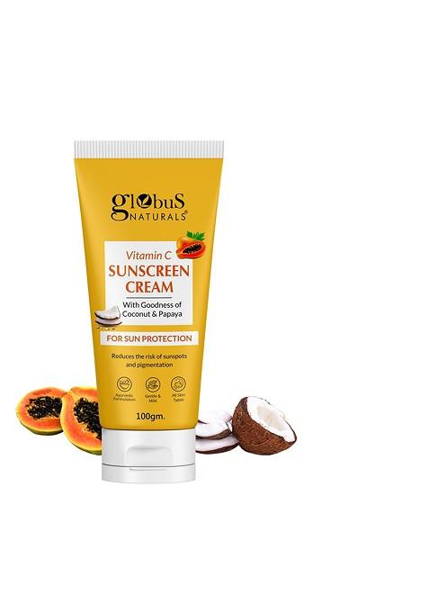 Globus Naturals Vitamin C Sunscreen With Papaya 100G