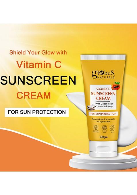 Globus Naturals Vitamin C Sunscreen With Papaya 100G