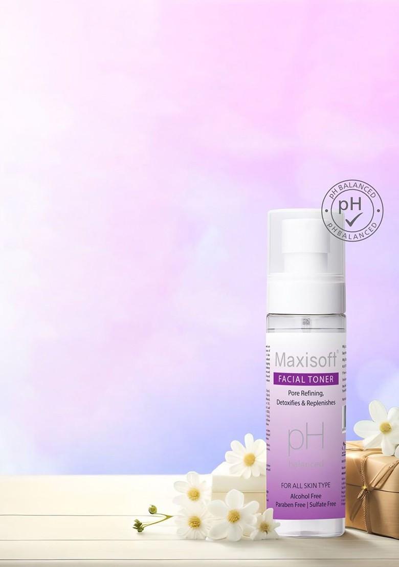 Maxisoft Set Of 3 Facial Toner With Aloevera Cleanses Pore Hydrates Skin 100 Ml Each