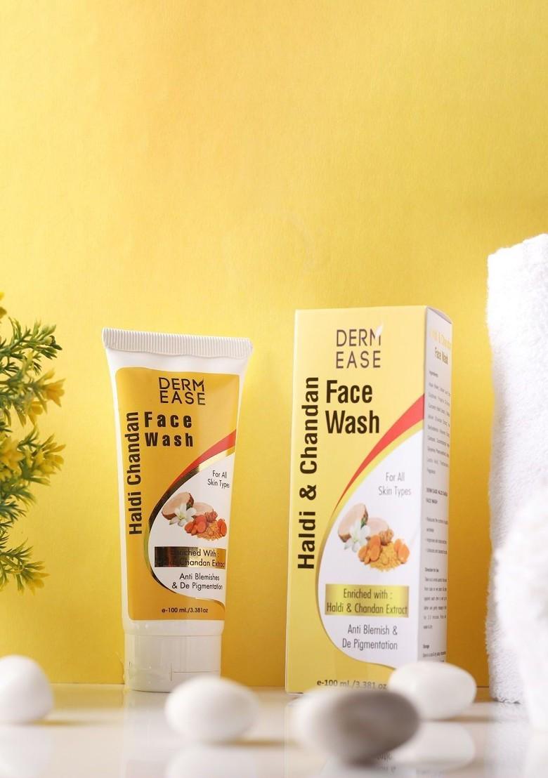 Dermease Haldi Chandan Face Wash For Anti Blemishes De Pigmentation 100 Ml