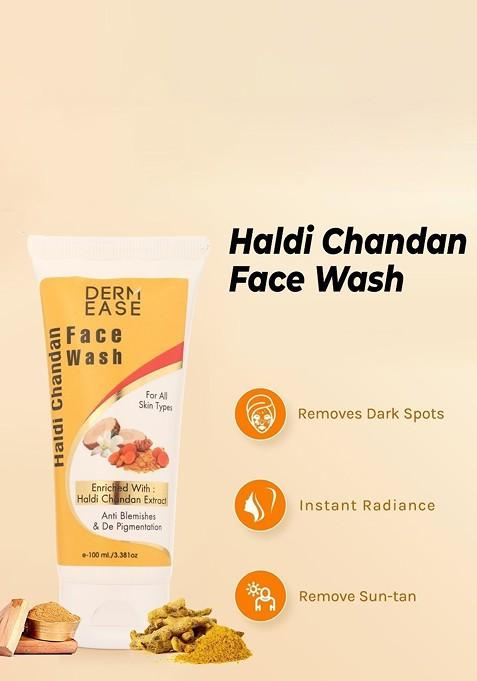 Dermease Haldi Chandan Face Wash For Anti Blemishes De Pigmentation 100 Ml