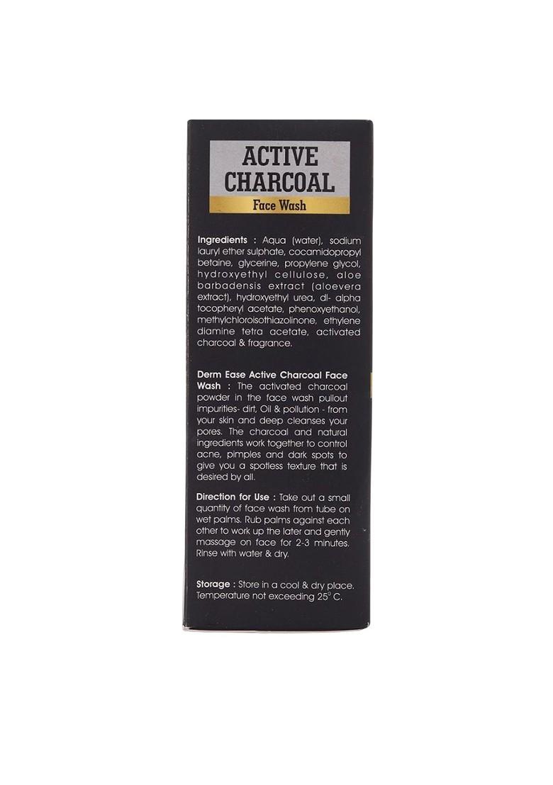 Dermease Charcoal Face Wash For Deep Cleansing With Vitamin E 100 Ml