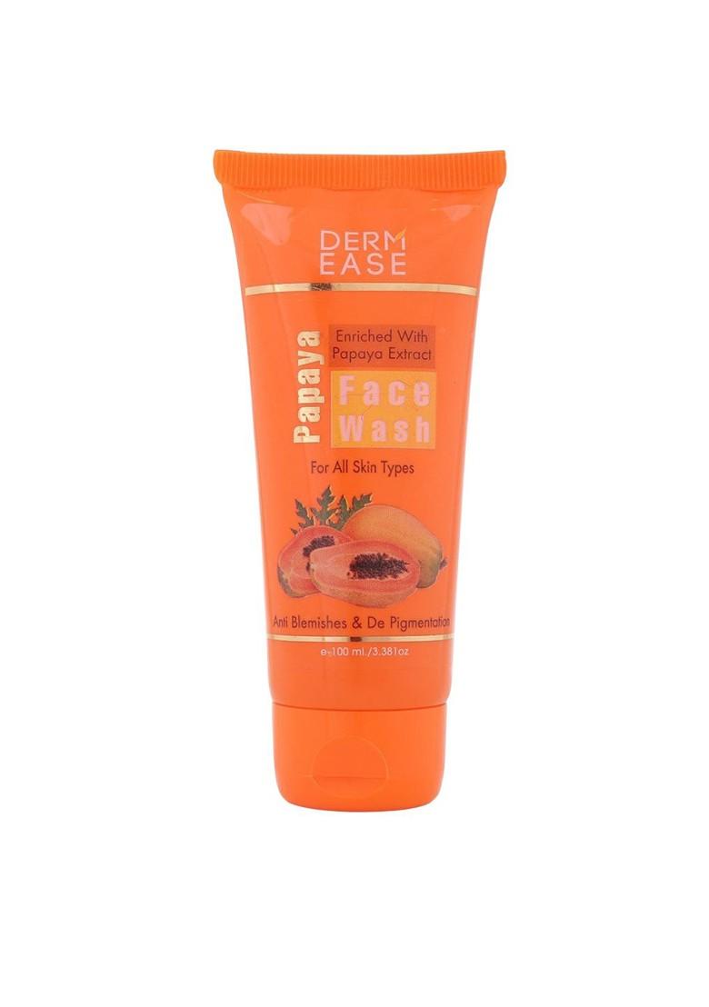 Dermease Papaya Face Wash With Extracts Anti Blemishes De Pigmentation 100 Ml
