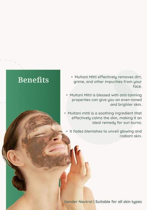 Herbal Mitra Pure Multani Mitti Powder Face Pack 100G