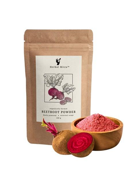 Herbal Mitra Natural Pure Beetroot Powder For Glowing Skin 100 G