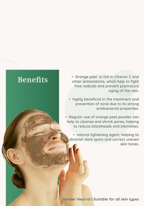 Herbal Mitra Set Of 2 Orange Peel Powder Multani Mitti For Face Pack 100 G Each