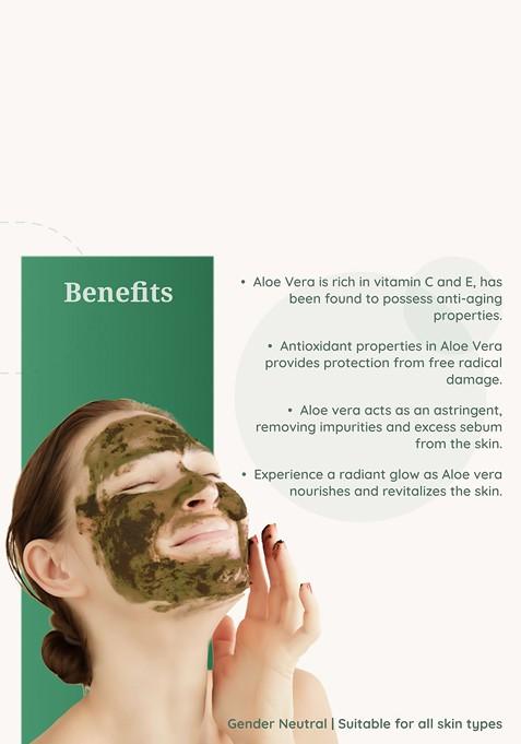 Herbal Mitra Natural Pure Aloe Vera Powder For Deep Cleansing Face Pack 100 G