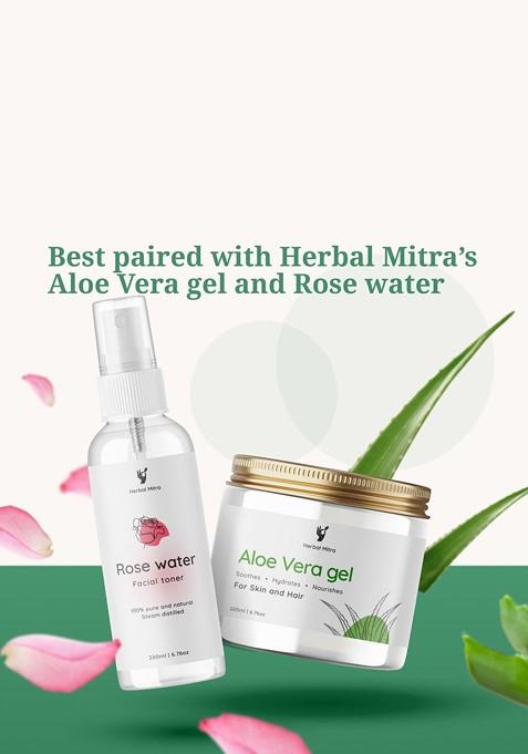 Herbal Mitra Set Of 2 Orange Peel Beetroot Powder For Face Pack 100 G Each