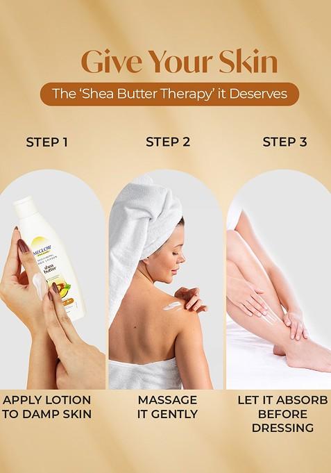 Meglow Set Of 5 Shea Butter Moisturizing Body Lotion 150 Ml Each