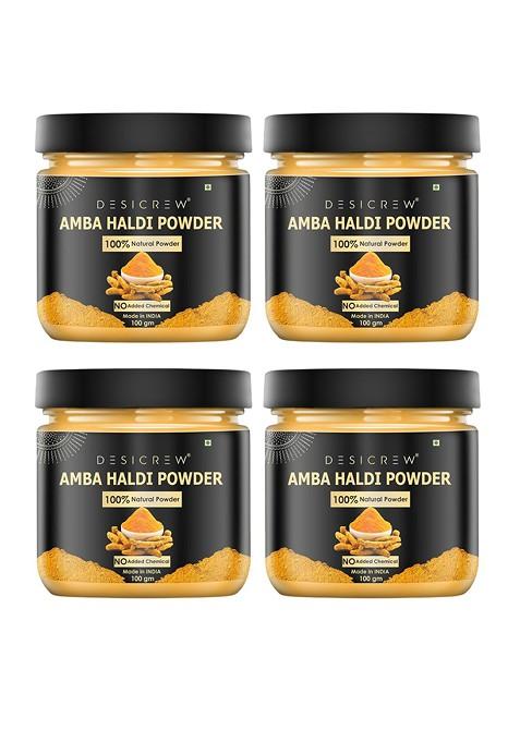 Desi Crew Set Of 4 100 Natural Amba Haldi Powder G Each