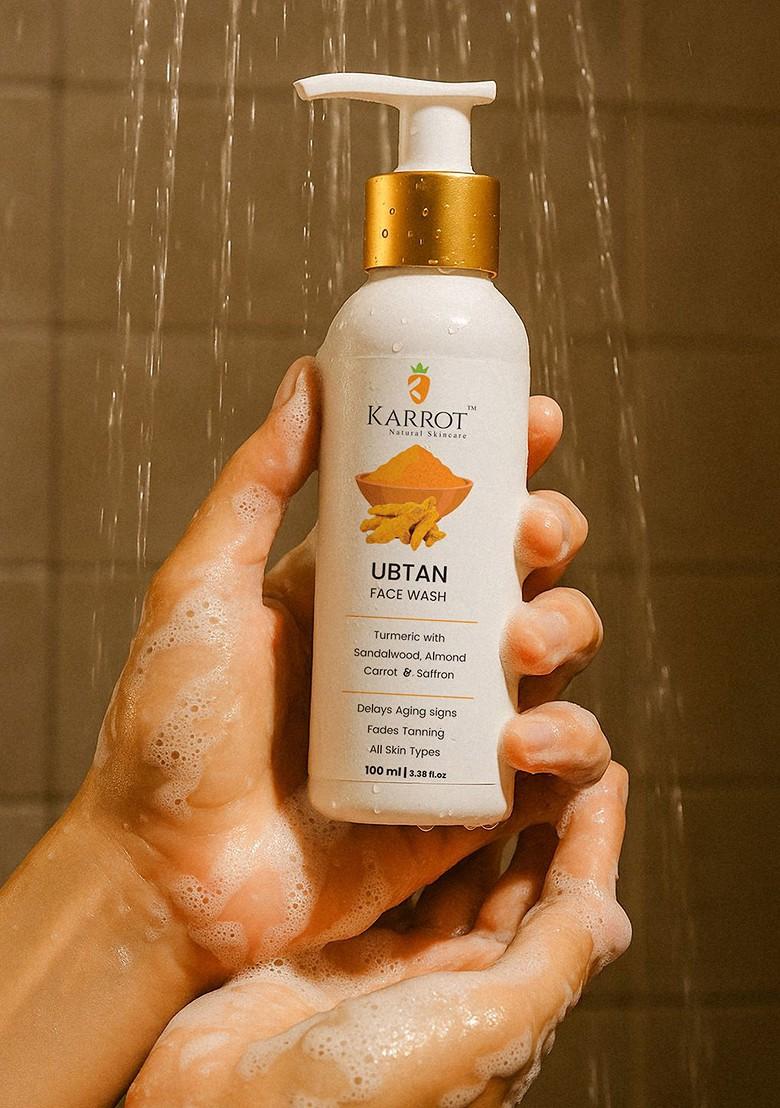 Karrot Natural Skincare Ubtan Brightening Glowing Face Wash 100 Ml