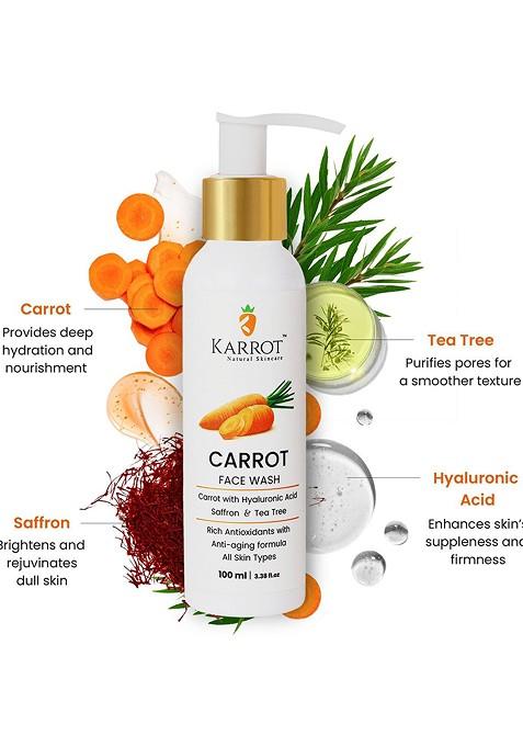 Karrot Natural Skincare Carrot Hydrating Face Wash For Dry Skin 100 Ml
